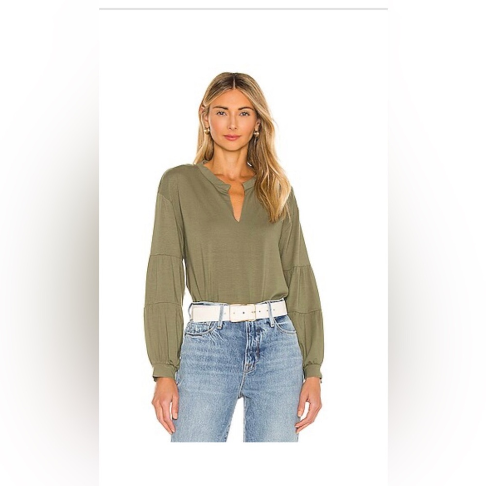 1. State Sage Green Women's Blouse